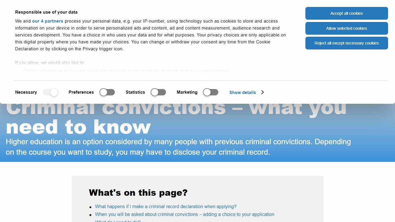 Criminal convictions – what you need to know | UCAS
